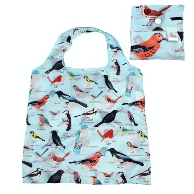 Faltbare Einkaufstasche aus recyceltem Material - Garden Birds