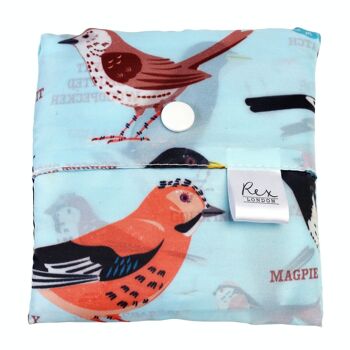 Sac shopping pliable recyclé - Garden Birds 3