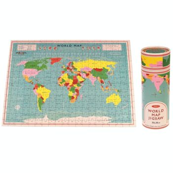 Puzzle en tube (300 pièces) - Carte du monde 1
