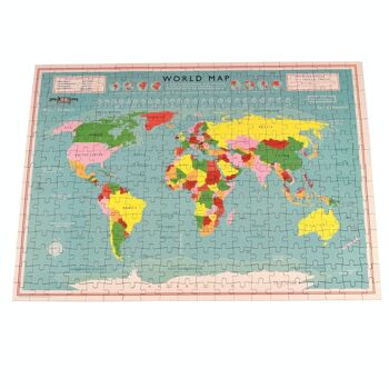 Puzzle en tube (300 pièces) - Carte du monde 4