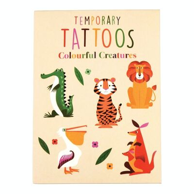 Temporäre Tattoos - Bunte Kreaturen