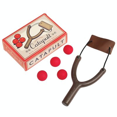 JOUET CATAPULTE AVEC 4 BALLES EN MOUSSE