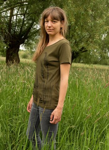 T-shirt femme Waldwiese en kaki britannique S-XXL 5