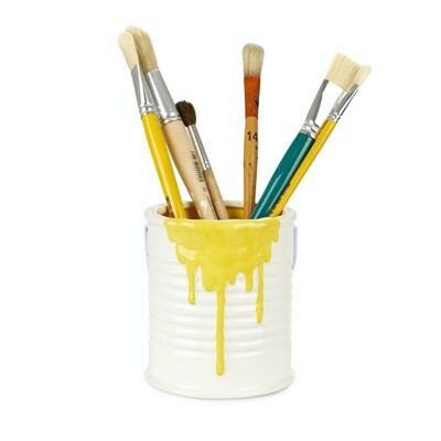 Multipurpose container Painty yellow 14.5x13x13