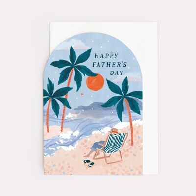 Cartes de fête des pères "Papa de plage" | Carte de fête des pères | Carte pour papa | Cartes de voeux