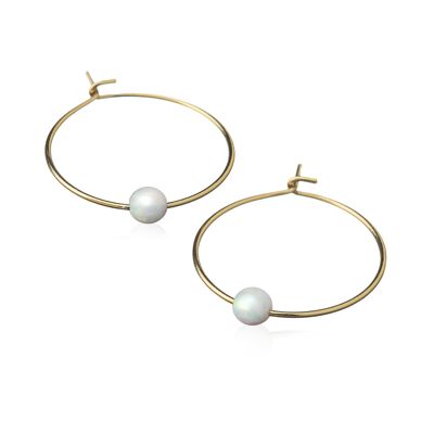 Boucles d'oreilles Enigma /jaune