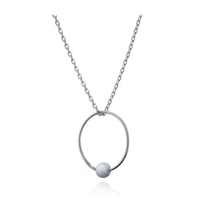 Collier Enigma /blanc