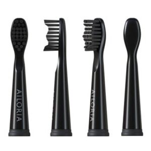 Têtes de brosse de rechange FLASH TRAVEL lot de 6 - noir