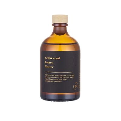 Difusor de aceite esencial de lujo - Madera de cedro, limón y vetiver