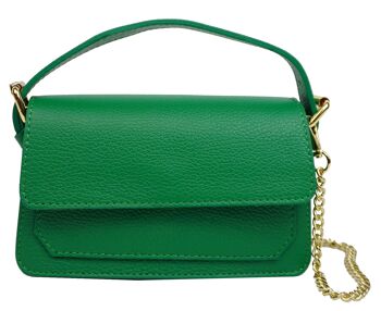 Mini sac à main en cuir Kim Vert 1