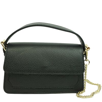 Kim Leather Mini Handtasche Schwarz