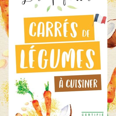 Tablette de Légumes à cuisiner - Carotte Curry Coco Gingembre garni 15 portions