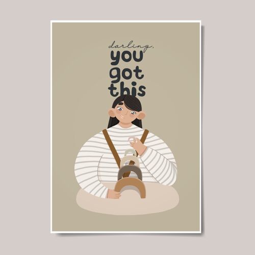 Darling You Got This - Kids Boho Nursery Wall Decor