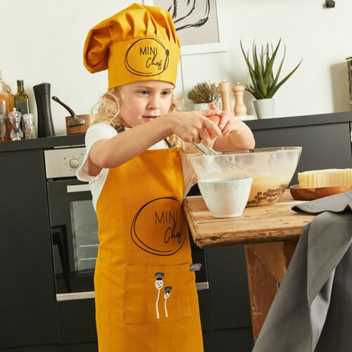 Chef Curry - Tablier + Toque enfant TABLIER 59x48,5 + TOQUE