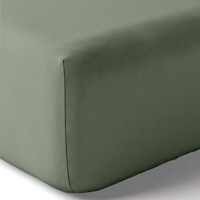 Fitted sheet - Organic Khaki 180x200