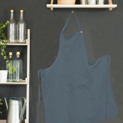 Apron - Organic Blue Mineral 80x100