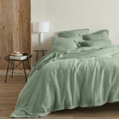 Flat sheet - Organic Celadon 270x300