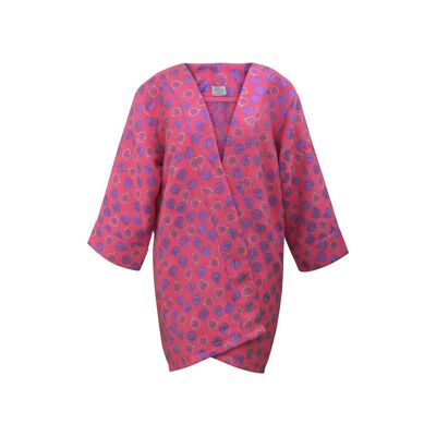 Evesome kimono de tweed de invierno
