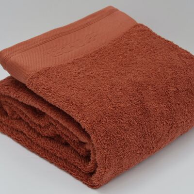 Maxi Bath towel - Organic Cotton 700gr/m² Terracota 100x150