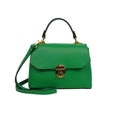 Treviso Leather Handbag Green