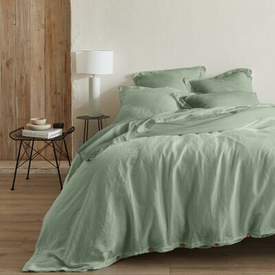 Flat sheet - Organic Celadon 240x300