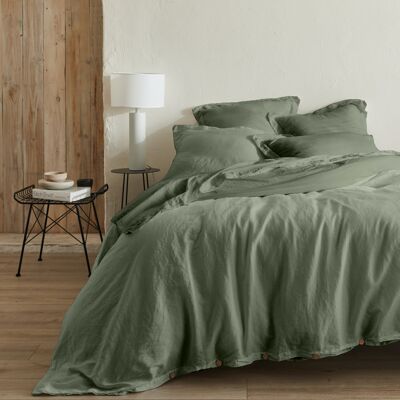 Flat sheet - Organic Khaki 270x300