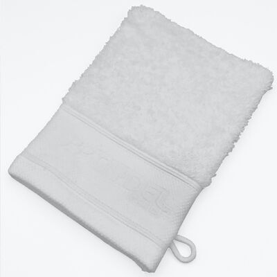 Gant de toilette - Coton Bio 700gr/m² Blanc 15x21