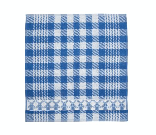 German Small Cleaning Cloth - Blue and Yellow Stripes - The