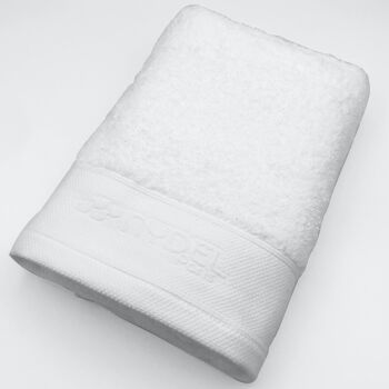 Serviette de bain - Coton Bio 700gr/m² Blanc 50x100