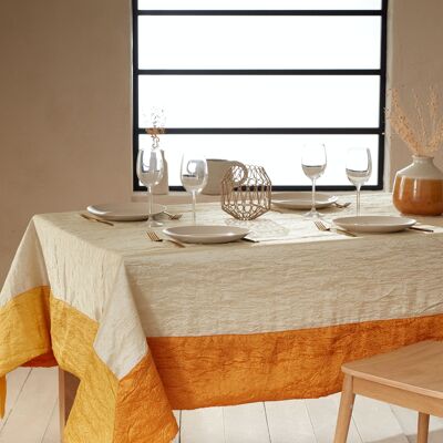 Nappe JH - Ambiance Ivoire CARRE 170x170