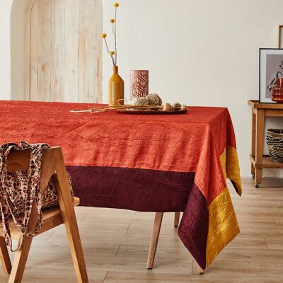 Nappe JH - Ambiance Terre Cuite CARRE 170x170