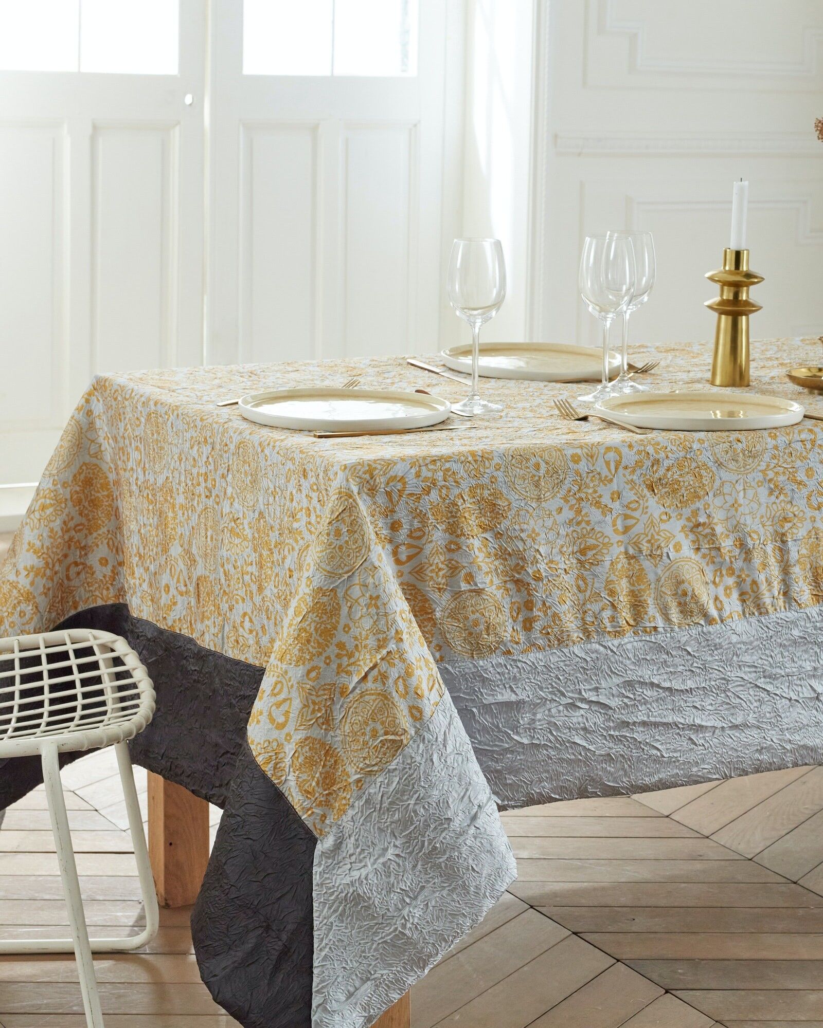 Tovaglia JH - Cashmere Grigio QUADRATO 170x170