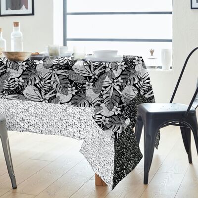 Tablecloth JH - DOMINO BLACK SQUARE 170x170