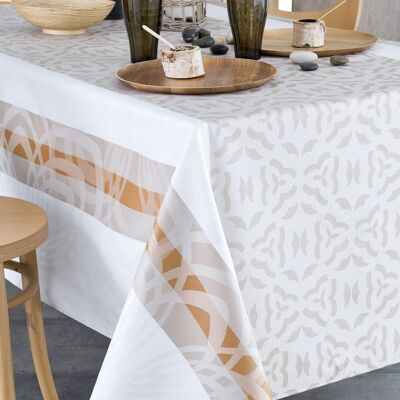 Nappe Jacquard enduit - Vali Camel RECT 160x350