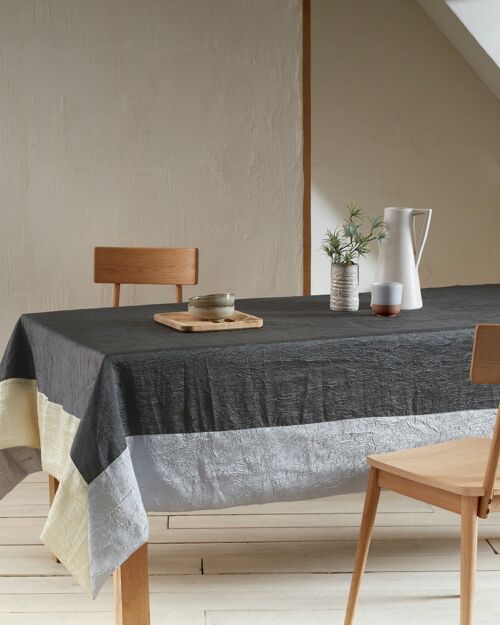 Nappe JH - Ambiance Anthracite/Gris Perle RECT 170x300