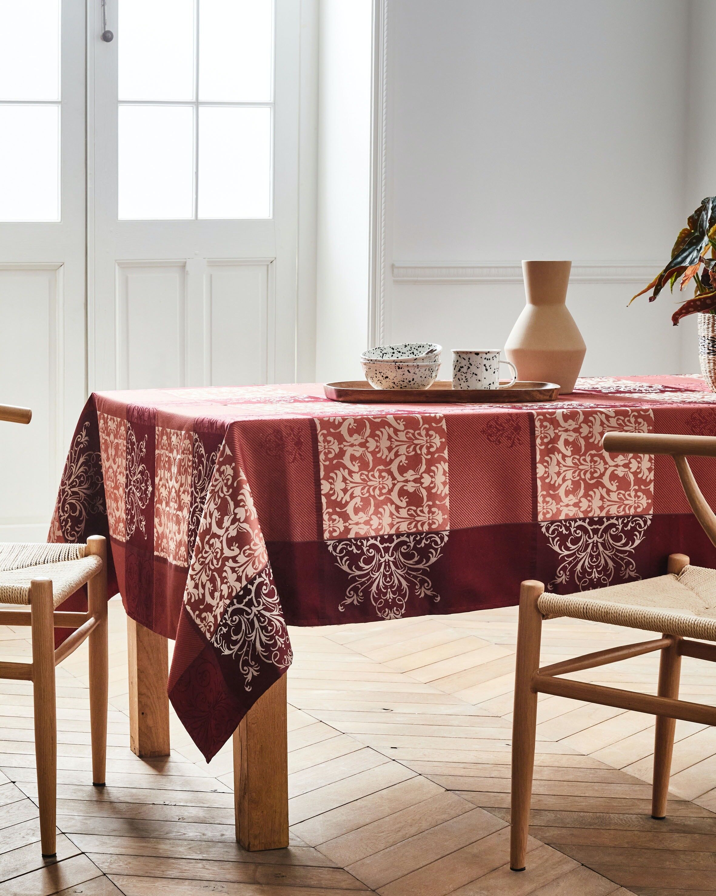 Tovaglia Jacquard - Rosso Barocco RECT 160x200