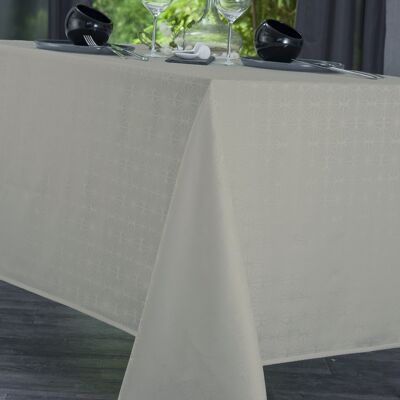 Damask Tablecloth - Venezia Sand RECT 160x250
