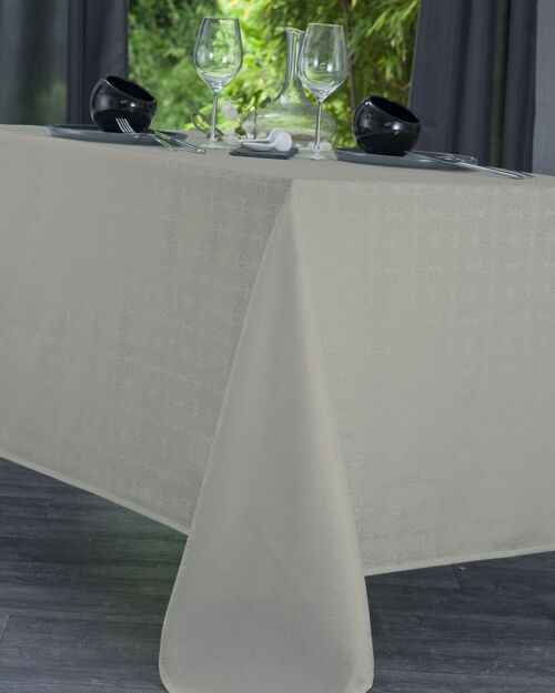 Nappe Damassé - Venezia Sable RECT 160x300