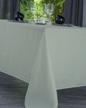 Nappe Damassé - Venezia Vert Celadon CARRE 160x160