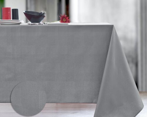 Nappe Damassé enduit - Mini tactile Acier RECT 160x200