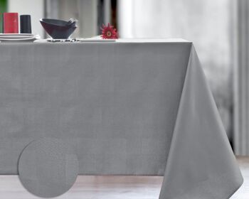 Nappe Damassé enduit - Mini tactile Acier RECT 160x250