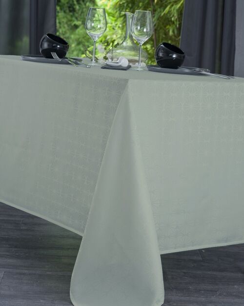 Nappe Damassé - Venezia Vert Celadon OVALE 160x240