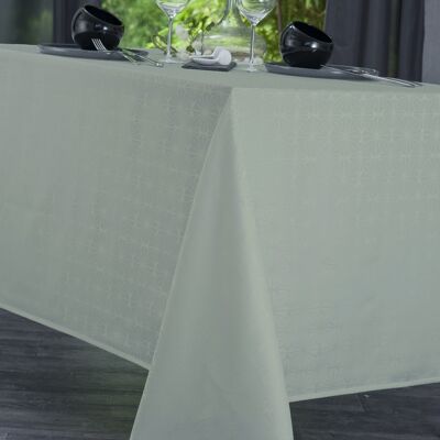 Damask Tablecloth - Venezia Green Celadon OVAL 160x240