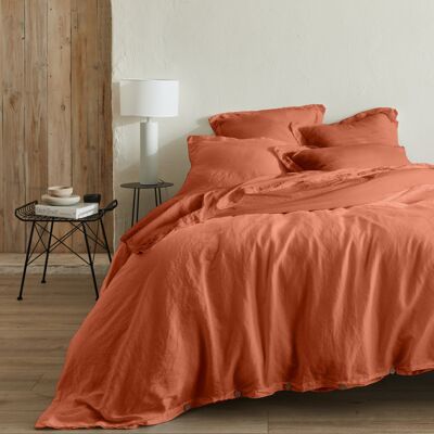 Drap plat - Organic Terracota 270x300