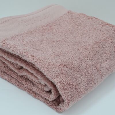 Maxi Drap de bain - Coton Bio 700gr/m² Rose Poudre 100x150