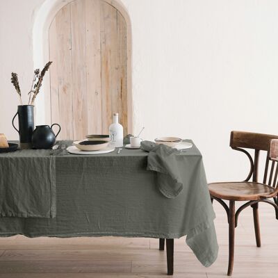 Tablecloth - Organic Ash SQUARE 200x200