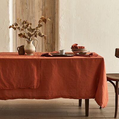 Tablecloth - Organic Terracota RECT 160x250