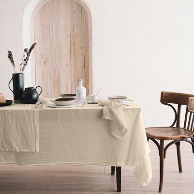 Tablecloth - Organic Sand SQUARE 200x200