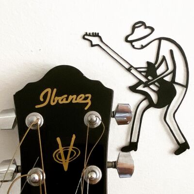 Rock guitarist, wall decoration