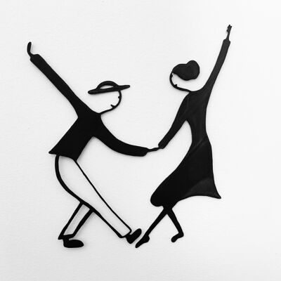 Bailarines de swing, decoración de pared.